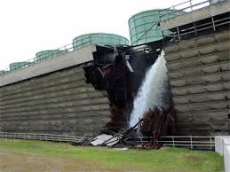 cooling tower partial collapse